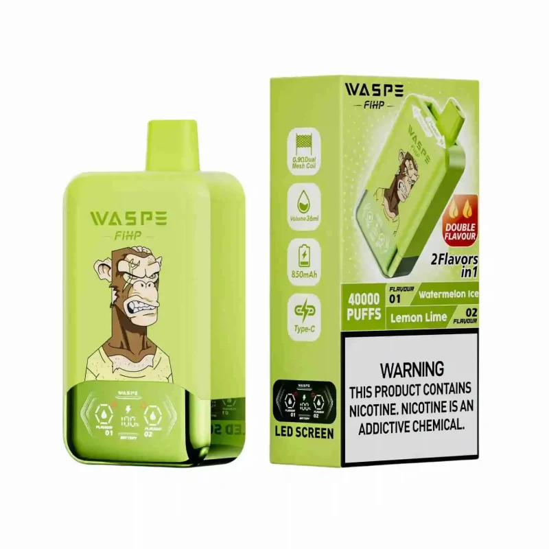 Waspe Fihp 40K Dual Flavor Disposable Vape Free Shipping 5