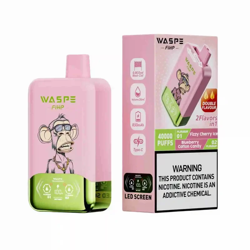 Waspe Fihp 40K Dual Flavor Disposable Vape Free Shipping 6