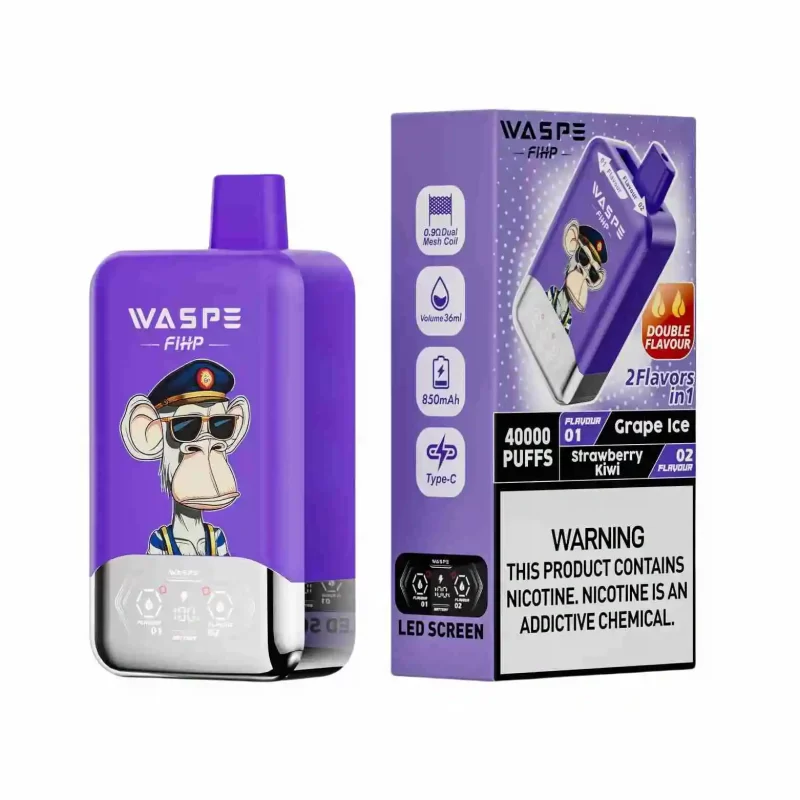 Waspe Fihp 40K Dual Flavor Disposable Vape Free Shipping 7