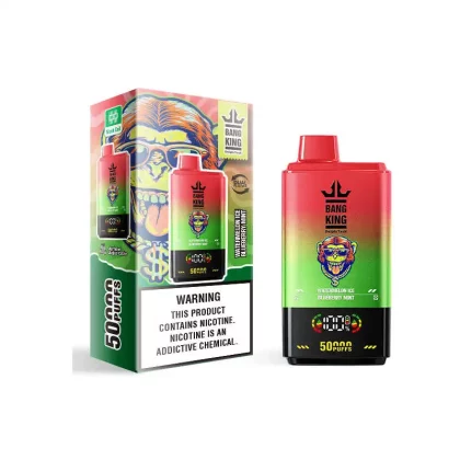 Bang King 50000 Puffs Disposable Vape Free Shipping Watermelon Ice & Blueberry Mint